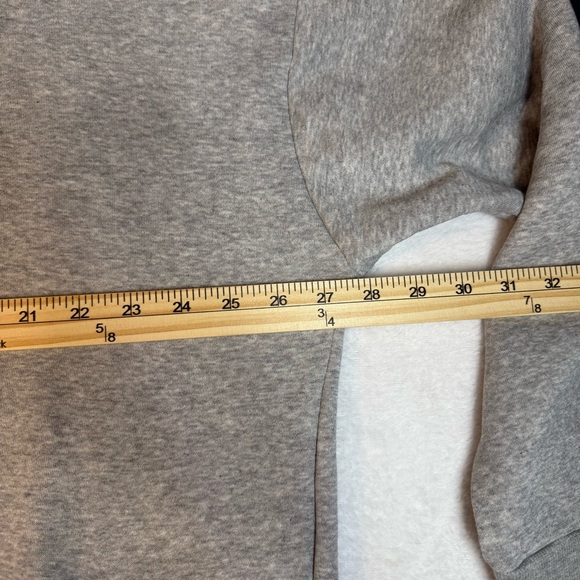 adidas Sweater Women’s 2XL Gray Essentials Comfort Elongated 1/4 Zip GD2590 - Picture 9 of 10